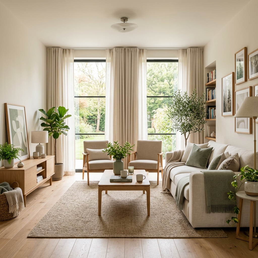Intérieur moderne et chaleureux